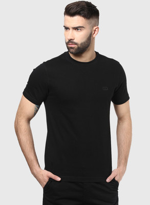 Ajile by Pantaloons Solid Men's Round Neck Black T-Shirt
