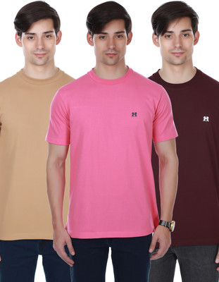 Cotton County Premium Solid Men's Round Neck Pink, Maroon, Brown T-Shirt(Pack of 3), Maroon;pink;brown
Cotton County Premium Solid Men's Round Neck Pink, Maroon, Brown T-Shirt(Pack of 3), Maroon;pink;brown