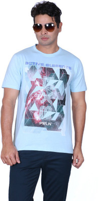Proline Graphic Print Men's Round Neck Blue T-Shirt