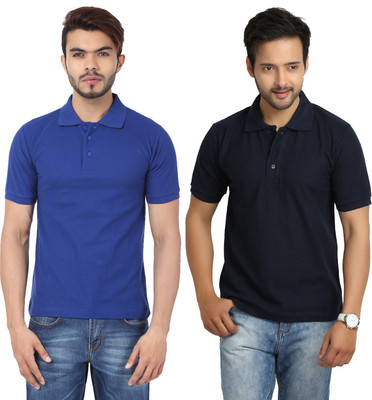Weardo Solid Men's Polo Neck Dark Blue, Light Blue T-Shirt(Pack of 2), Navy blue;royal blue
Weardo Solid Men's Polo Neck Dark Blue, Light Blue T-Shirt(Pack of 2), Navy blue;royal blue