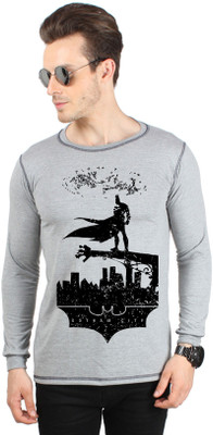 SayItLoud Graphic Print Men's Round Neck Grey T-Shirt