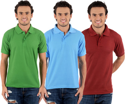 Blaze Solid Men's Polo Neck Multicolor T-Shirt(Pack of 3, Light green;maroon;sky blue
Blaze Solid Men's Polo Neck Multicolor T-Shirt(Pack of 3, Light green;maroon;sky blue