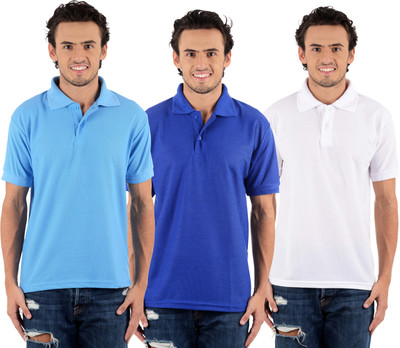 Blaze Solid Men's Polo Neck Multicolor T-Shirt(Pack of 3, Royal blue;sky blue;white
Blaze Solid Men's Polo Neck Multicolor T-Shirt(Pack of 3, Royal blue;sky blue;white