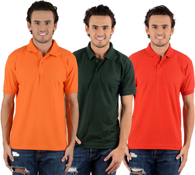 Blaze Solid Men's Polo Neck Multicolor T-Shirt(Pack of 3, Dark green;orange;red
Blaze Solid Men's Polo Neck Multicolor T-Shirt(Pack of 3, Dark green;orange;red