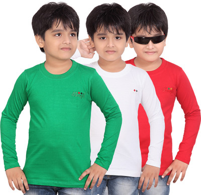 FabTag - Dongli Boys Solid, Self Design T Shirt(Multicolor, Pack of 3, Multicolor_18
FabTag - Dongli Boys Solid, Self Design T Shirt(Multicolor, Pack of 3, Multicolor_18