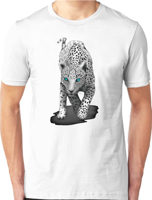 Foscous Printed Men's Round Neck White T-Shirt