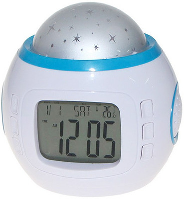Gift Island Digital White Clock