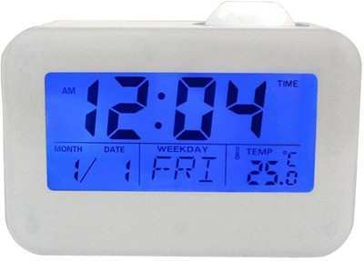 Evana Digital White Clock
