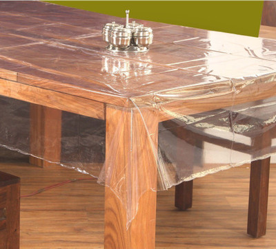 Katwa Clasic Solid 10 Seater Table Cover(Transparent, PVC)