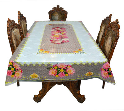 The Trendy Printed 8 Seater Table Cover(Multicolor, PVC)