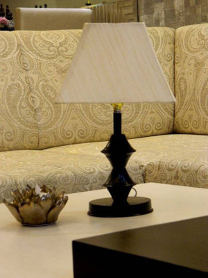 RDC Black Double Ring Stand Table Lamp with 8" Square Cream-khadi Lamp Shade Table Lamp(32 cm, Black)
RDC Black Double Ring Stand Table Lamp with 8" Square Cream-khadi Lamp Shade Table Lamp(32 cm, Black)
