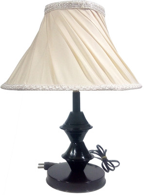 RDC Black Double Ring Stand Table Lamp with 10" Round Slanting Pleated Cream with Lace Border Lamp Shade Table Lamp(32 cm, Black)
RDC Black Double Ring Stand Table Lamp with 10" Round Slanting Pleated Cream with Lace Border Lamp Shade Table Lamp(32 cm, Black)