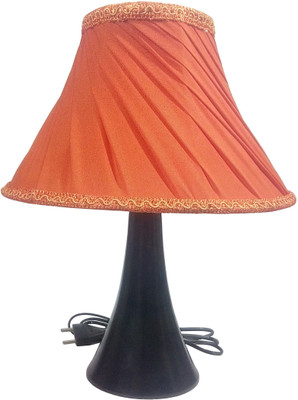 RDC Black Conical Stand Table Lamp with 10" Round Slanting Pleated Orange with Lace Border Lamp Shade Table Lamp(32 cm, Black)
RDC Black Conical Stand Table Lamp with 10" Round Slanting Pleated Orange with Lace Border Lamp Shade Table Lamp(32 cm, Black)
