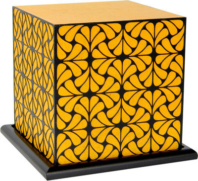 Shady Ideas BADSHAH LED Table Lamp(16 cm, Yellow, Black)