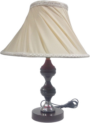 RDC Brown Silver Stand Table Lamp with 10" Round Slanting Pleated Cream with Lace Border Lamp Shade Table Lamp(32 cm, Brown)
RDC Brown Silver Stand Table Lamp with 10" Round Slanting Pleated Cream with Lace Border Lamp Shade Table Lamp(32 cm, Brown)