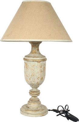 The Decor Mart Wood Table Lamp(63.5 cm, Gold)