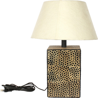 The Decor Mart Horn Table Lamp(48.26 cm, Natural / Brown)