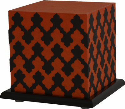 Shady Ideas Jashan Small LED Table Lamp(Orange, Black)