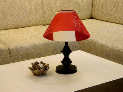 RDC Black Double Ring Stand Table Lamp with 10" Round Orange Checks Designer Lamp Shade Table Lamp(32 cm, Black)
RDC Black Double Ring Stand Table Lamp with 10" Round Orange Checks Designer Lamp Shade Table Lamp(32 cm, Black)