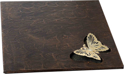 Aarav Designs Square Pack of 1 Table Placemat(Brown, Wood)