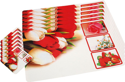 Winner Rectangular Pack of 1 Table Placemat(Multicolor, Plastic)