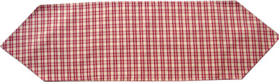 Homeblendz Red, White 132 cm Table Runner(Cotton)