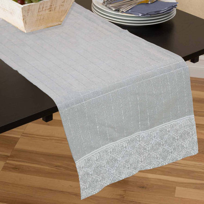 Rhome Grey 40 cm Table Runner(Cotton)