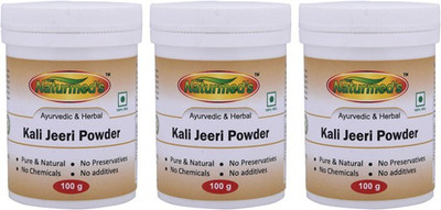 Naturmed's KALI JEERI (CUMIN SEED) POWDER 100 GRMS JAR (PACK OF 3)(100)