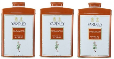 Yardley London Sandalwood Perfumed Talc (Pack of 3)(600 g)