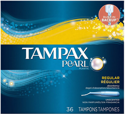 Tampax Pearl Plastic Tampons, Regular Absorbency, Unscented Tampons(Pack of 36)
Tampax Pearl Plastic Tampons, Regular Absorbency, Unscented Tampons(Pack of 36)