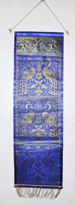 Lal Haveli Ethnic Silk Brocade Work Peacock Design Pocket Wall Hanging Tapestry(Blue)
Lal Haveli Ethnic Silk Brocade Work Peacock Design Pocket Wall Hanging Tapestry(Blue)