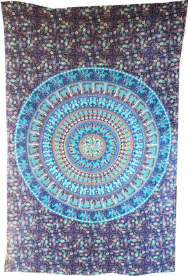Metro Living Animal Tapestry(Blue)
