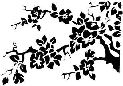 Smilendeal T2143 Tree Temp Body Tattoo - Black(Tree)