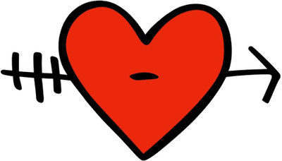 Smilendeal T2145 Heart Temp Body Tattoo - Red(Heart)