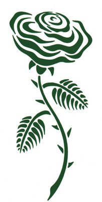 Smilendeal T1853 Green Rose Temp Body Tattoo(Green Rose)