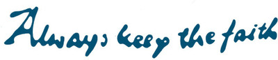 Smilendeal T1858 Faith Temp Body Tattoo Blue(Faith Blue)