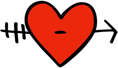Smilendeal T2147 Heart Temp Body Tattoo - Red(Heart)