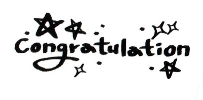 Smilendeal T1830 Congratulations Temp Body Tattoo(Congratulations)