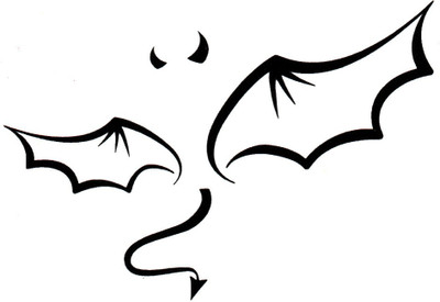 Smilendeal T1813 Monster Wings Temp Body Tattoo(Monster Wings)