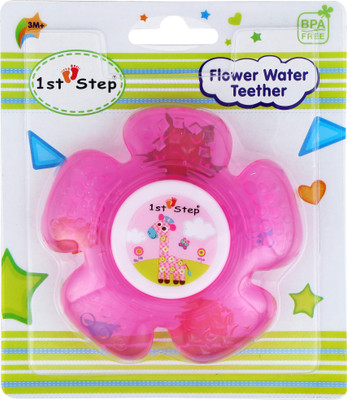 1st Step Flower Water Teether Teether(Pink, White)