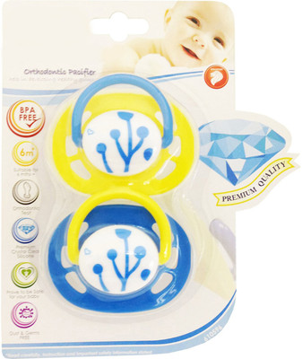 Babies Bloom (Set Of 2) Soother(Yellow, Blue)