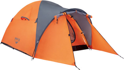 Pavillo Navajao X2 Tent - For 2 Persons(Orange, Black), Black;orange