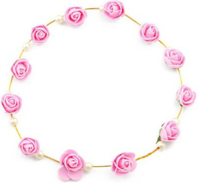 Sanjog Crown & Tiara(Pink, Pack of 1)