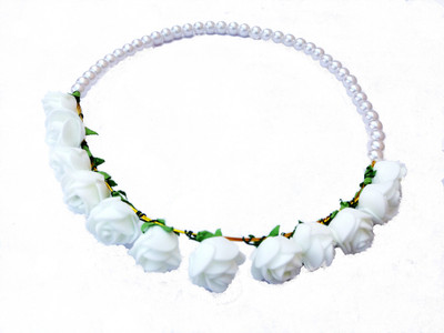 BinnG Tiara(White, Pack of 1)