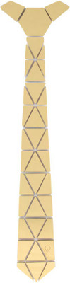 QUAD Self Design Tie, Gold