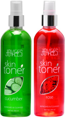Jovees Skin Toner ( Cucumber, Rose )(400 ml)