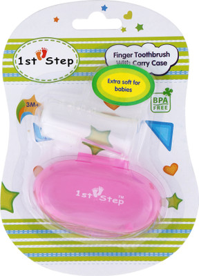 1st Step Pink Finger Soft Toothbrush