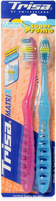 Trisa Matrix Multicolor Medium Toothbrush