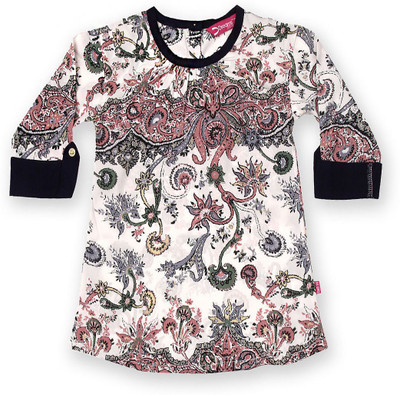 Dreamszone Casual Polyester Top(White, Pack of 1), Navy white print