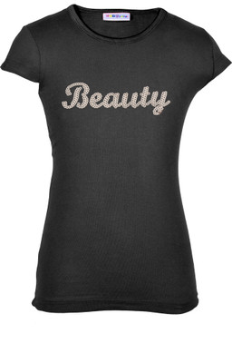 Lil Orchids Girls Casual Cotton Top(Black, Pack of 1
